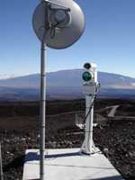Navy cameras facing Mauna Kea