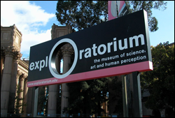 sign in front of Exploratorium