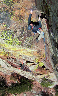 Coury Ditch rock climbing