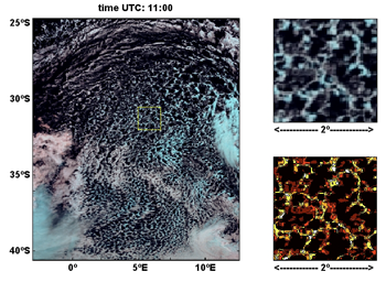 satellite imagery of oscillating open cells