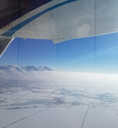 Salt Lake Valley in winter